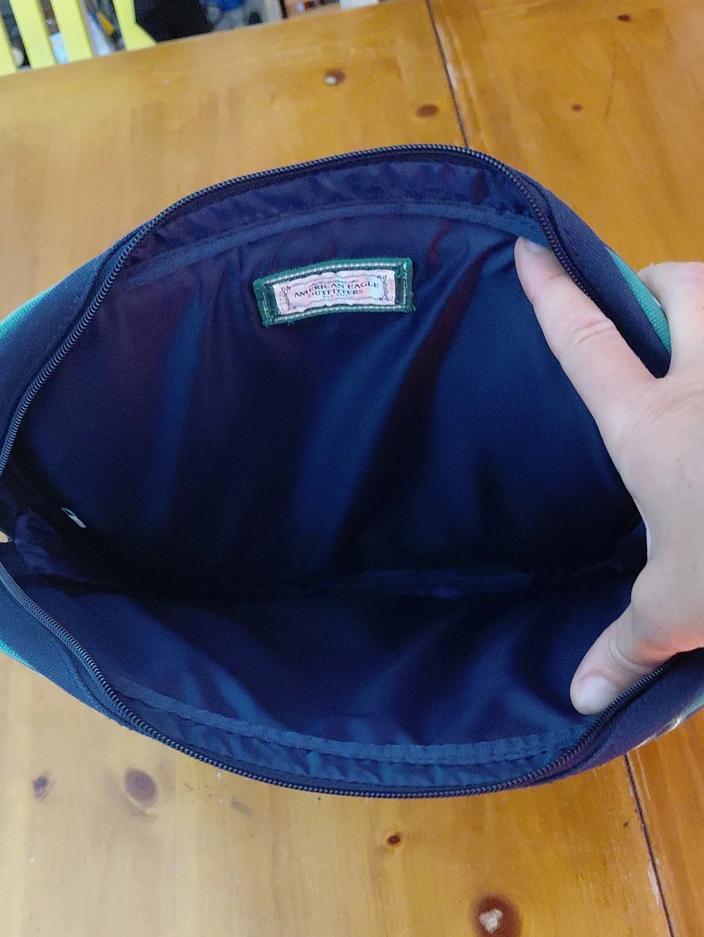 Vtg Y2K American Eagle  Striped Laptop Bag